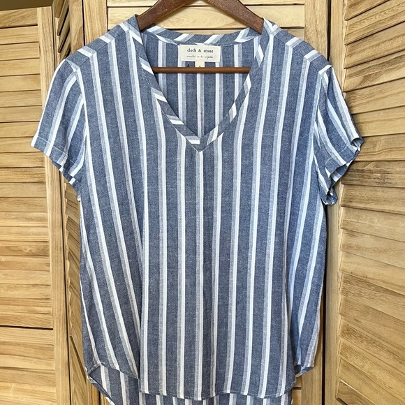 cloth & stone Tops - Cloth & Stone Striped Tee